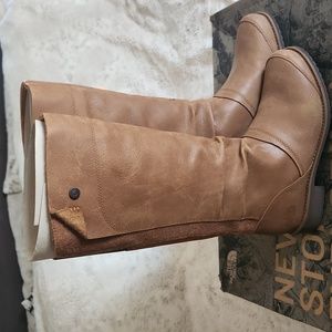 The North Face leather knee boots